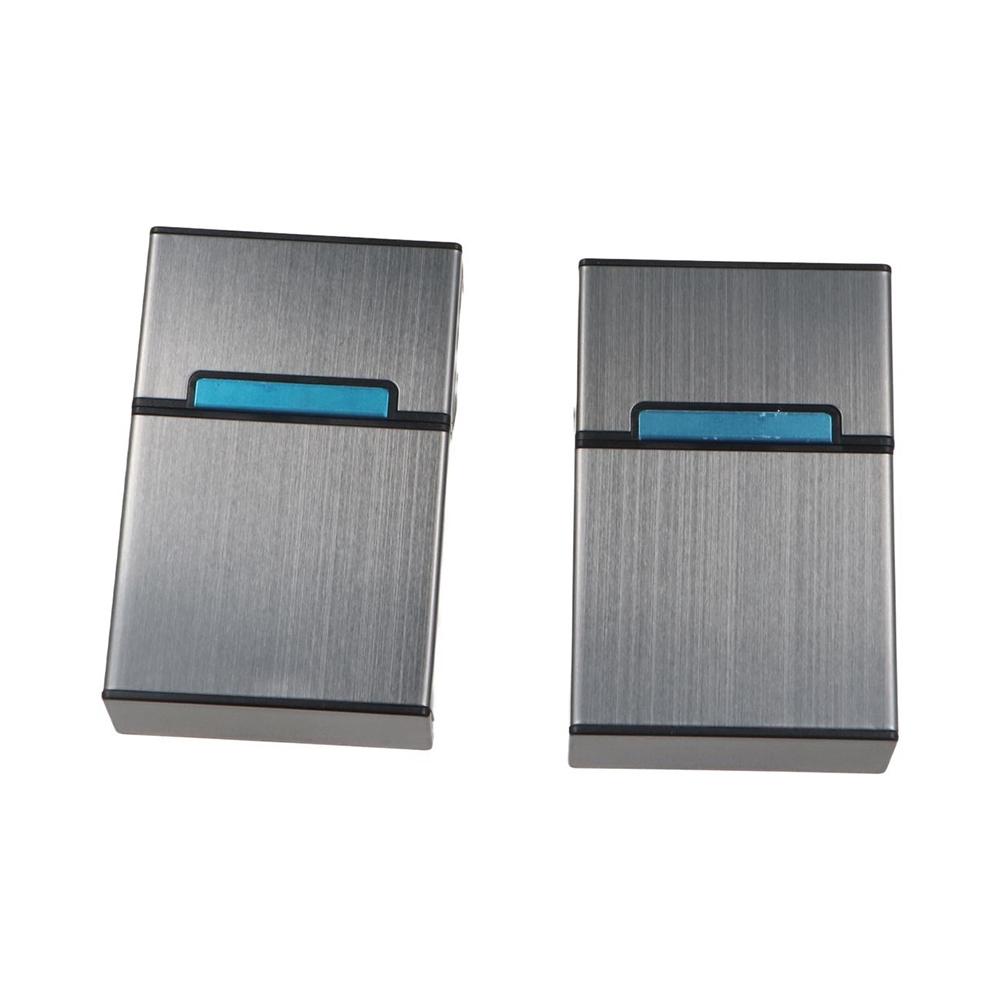 Magnetic Button Name Card Holder Aluminum Zinc Zinc Alloy ID Card Case Fashion Business Card Box  Storage Box