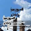 Aviation Styles Alloys Outdoor Wind Vane Weatherproofed Directional Indicators for Fence Post Or Patios