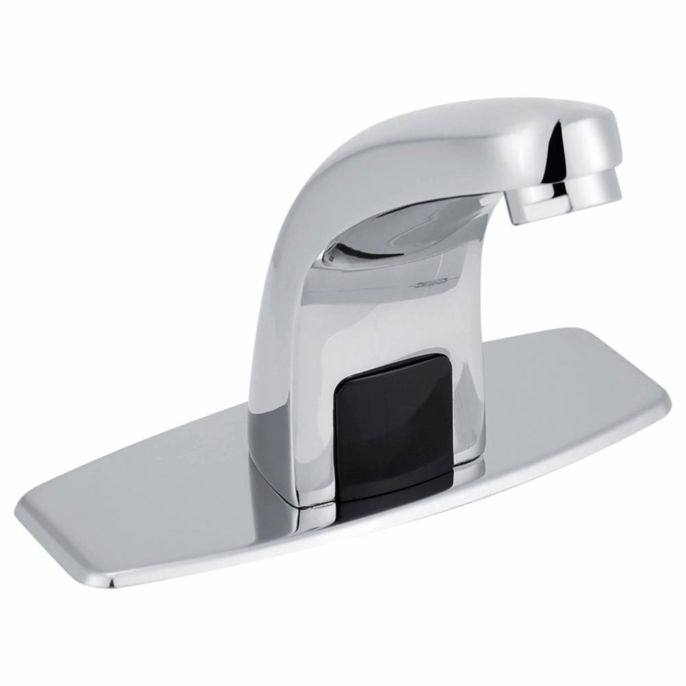Battery Operated Infrared Faucet PVD Plating Automatic Faucet Bathroom Sink