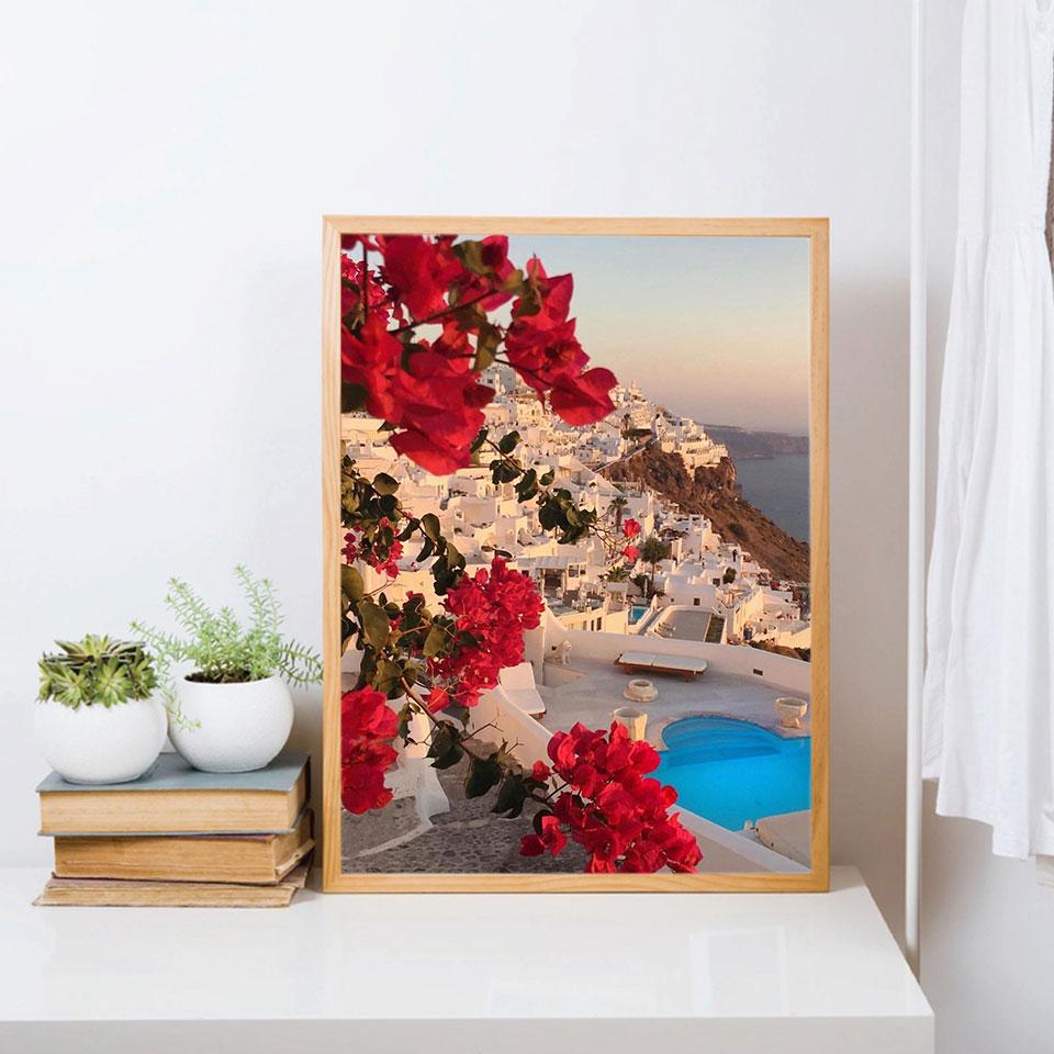 Алмазная вышивка Приморский пейзаж 5D DIY Алмазная картина Горный хрусталь Алмазная вышивка крестом