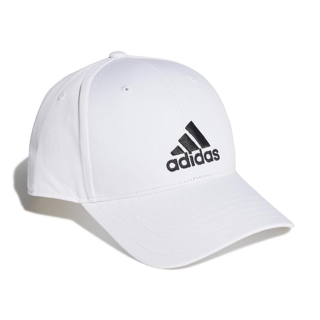 adidas Кепка бейсбольная Белая/Черная (ФК0890), Защита от солнца UPF 50+, Легкая, Быстросохнущая, Большой размер 60-63 см. Модель GNS10