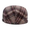 Зимняя утолщенная кепка с утиным язычком в клетку для мужчин и женщин, английская ветровая повседневная берет, литературная молодежная шляпа