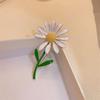 Брошь в виде ромашки в корейском стиле для воротника костюма в виде ромашки, индивидуальная брошь в том же стиле для женщин GD