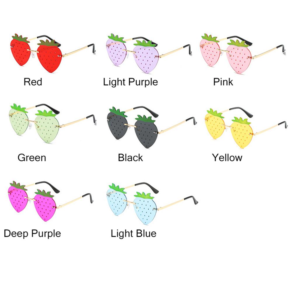 Street Snap Festival Rave Eyewear Christmas Decorations Strawberry Sunglasses Sun Glasses