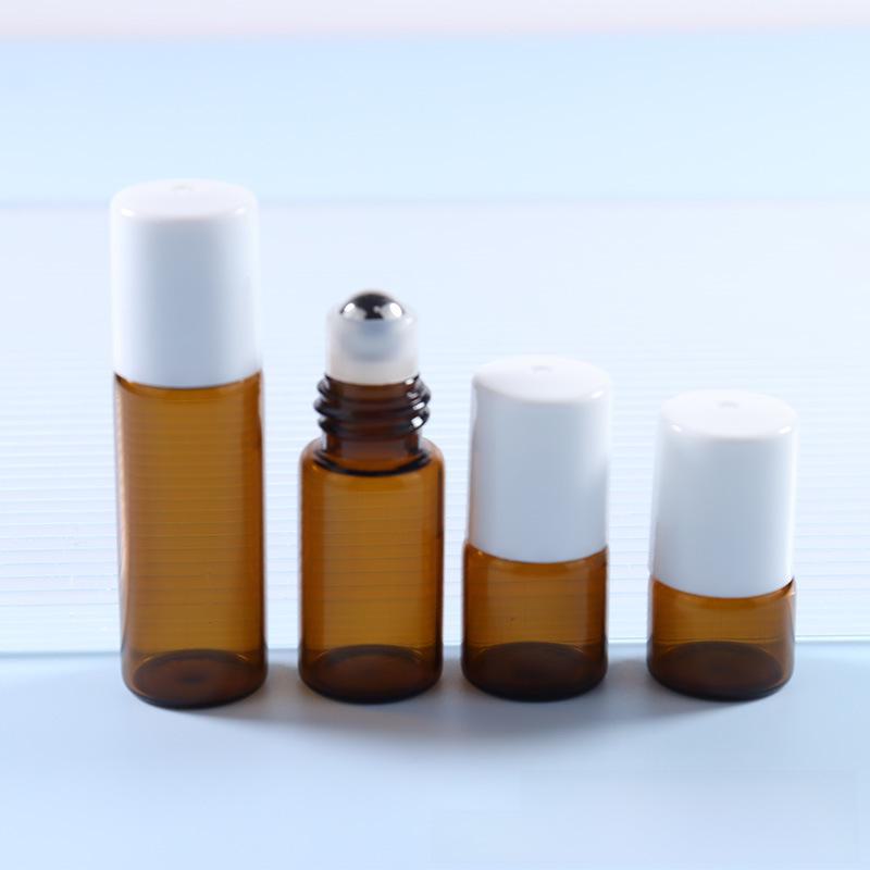 В наличии роллерные флаконы объемом 1 мл, 2 мл, 3 мл и дорожные флаконы для эфирных масел из коричневого стекла объемом 5 мл.