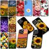 Чехол для телефона с цветком подсолнуха и розы для Samsung Galaxy S25 Edge S24 S23 FE Plus Ultra A16 A15 A55 A57 5G Защитный чехол