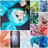 5M Rainbow Wedding Backdrops Sheer Tulle Home Decor Nylon Party Laser Gradient Lace For Stage Costumes Multiple Options Available