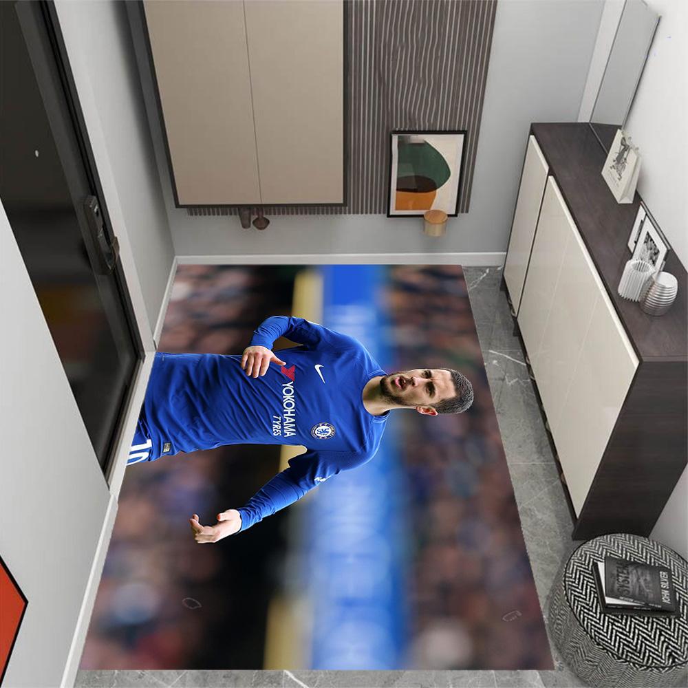 Eden Hazard Chelsea Fc Carpet Design for Playrooms Bedrooms Living Rooms Study room Antislip Carpet Decorate Offices Best for Christmas