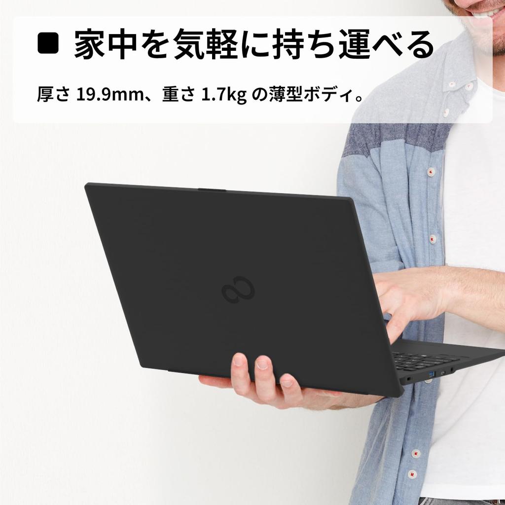 Fujitsu Laptop FMV Lite Office AH Series WA1/J2 (MS 2024/Win 11/15.6-inch/Core i5/16GB/SSD 512GB) FMVWJ2A152_AZ
