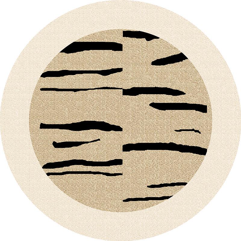 Круглый ковер Velvet Cream — нескользящий, роскошный французский стиль для гостиной и спальни