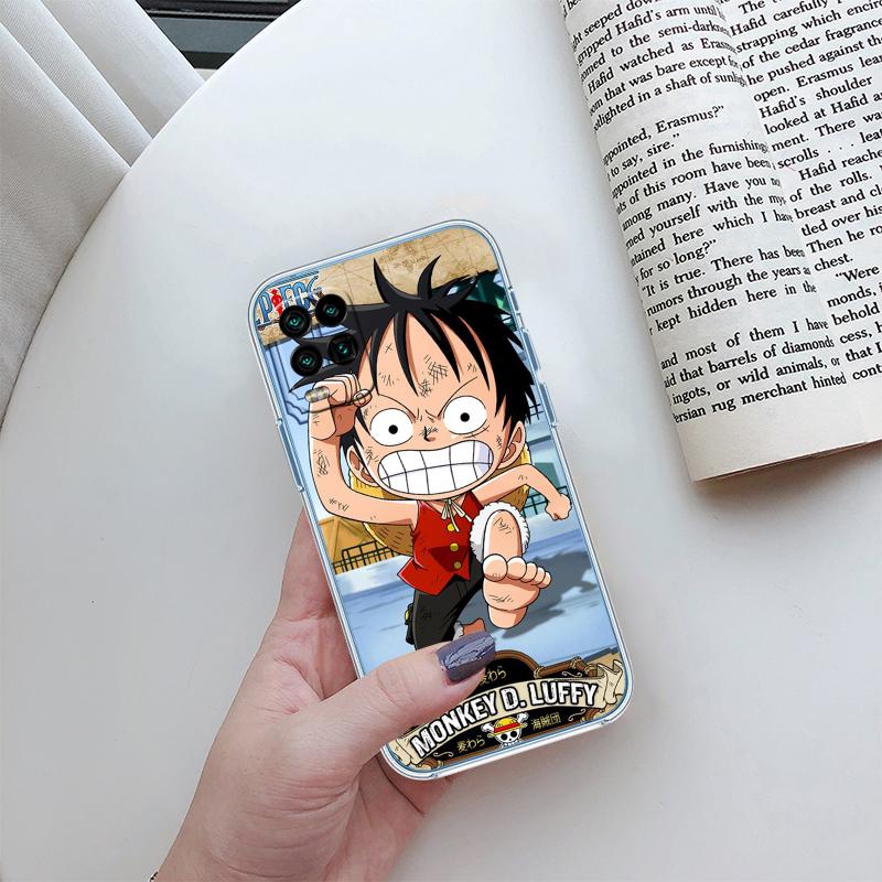 Anime Luffy One Piece Transparent Phone Case for Motorola Moto Edge 20 30 40 50 S30 Fusion Ultra Pro Neo Lite + G200 G23