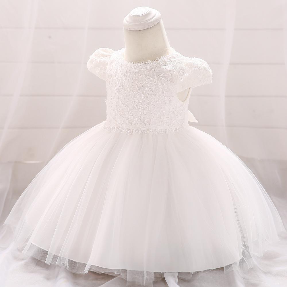 European & American Baby Girl Lace Mesh Princess Birthday Dress