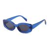 Laurinny Trend New Green Rectangle Sunglasses Women Brand Designer Retro Blue Oval Frame Shades Sun Glasses Female Lens Uv400