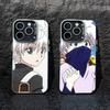D-Киллуа Зольдик H-Hunter X Hunter Чехол для телефона iPhone 17,16,15,14,13,12,Pro MAX Черный Матовый Ударопрочный Чехол