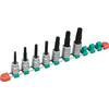 Kyoto Tool Длинная торцевая головка с битой Torx TBT4L07TH (КТК) 12.7mm (1/2 дюйма) T-образный набор с защитой от вскрытия, набор из 7 предметов,