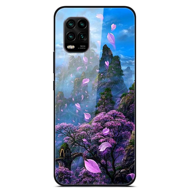 For Xiaomi Mi 10 Lite 5G Case Tempered Glass Hard Back Cover For Xiaomi Mi 10 10T Lite Pro Case Fundas For Xiaomi mi10 Lite Capa