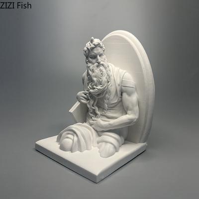 Моисей Пророк Гипсовая Статуя Настольное Украшение Произведение Искусства Фигурки Орнаменты Персонажи Моисея Скульптура Эстетический Декор Комнаты