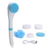 Electric Bath Brush with 5pcs Brushes Head MultiFunction Long Handle Massage 6 Gears