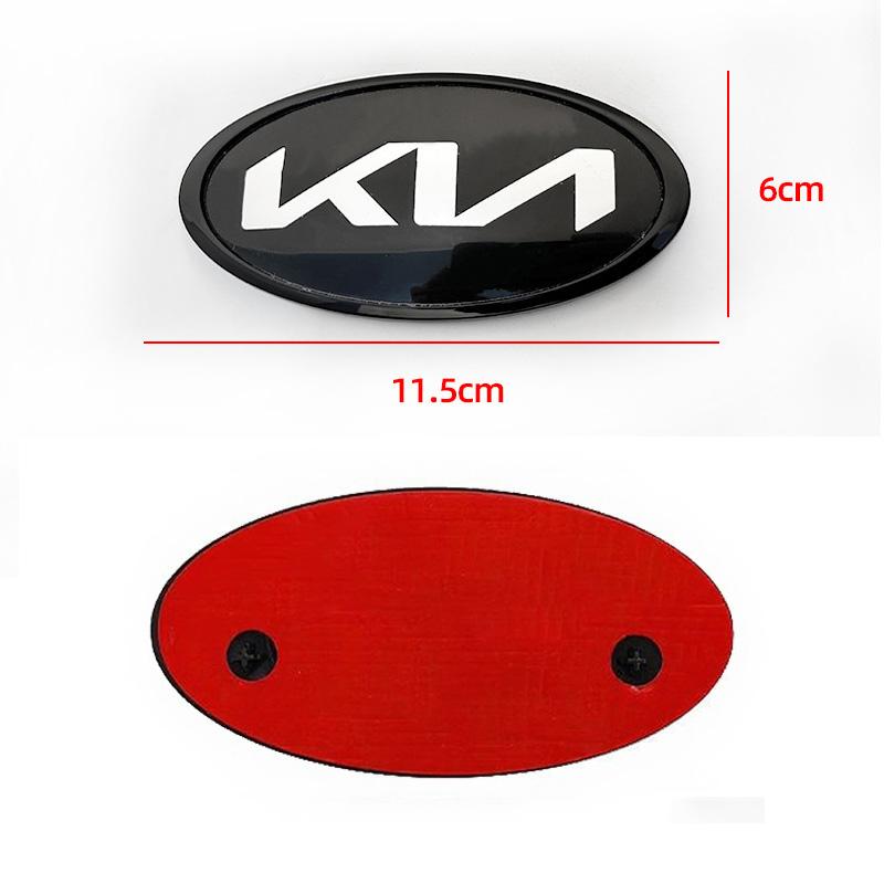 AABIW1 Car Front Gril Rear Trunk Emblem Sticker Accessories For Kia GT-Line Sportage Ceed Rio Picanto Sorento Soul Cerato Venga K9 Niro