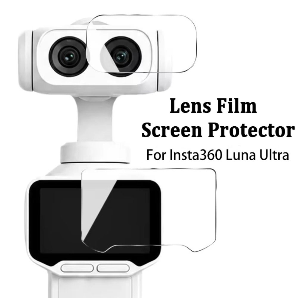 Tempered Glass Lens Films HD Protective Films for Insta360 Luna Ultra Gimbal Camera Accessories