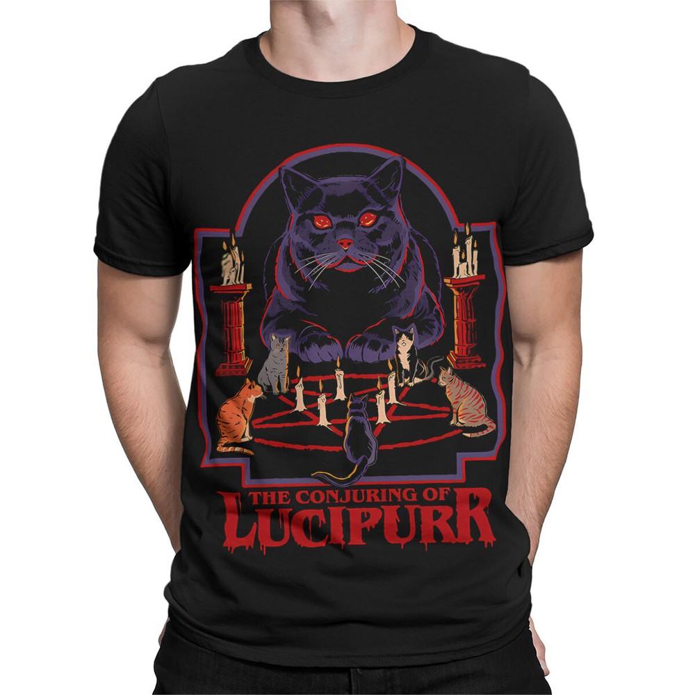 The Conjuring of Lucipurr 70s Dark Humor T Shirt for Cat Lovers #SR#T433