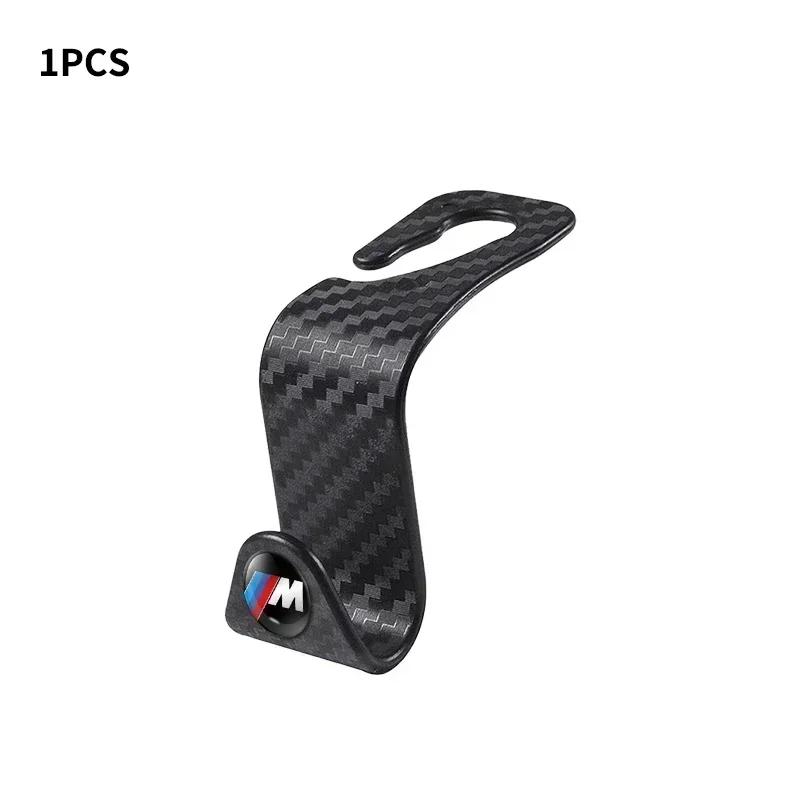 UCK2 2025 Hot 4pcs Carbon Fibre Car Rear Seat Hook Hanger Storage Organizer Hooks for BMW E46 E85 E60 F10 E39 F30 E36 F20 E87 E90 E70
