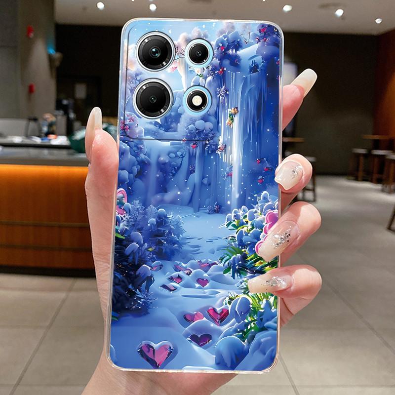 Чехол для Infinix Note 30 X6833B X6716B X6711 Note30 5G Милый прозрачный мягкий ТПУ чехол для телефона с мультяшным рисунком Для Infinix Note 30 Чехол