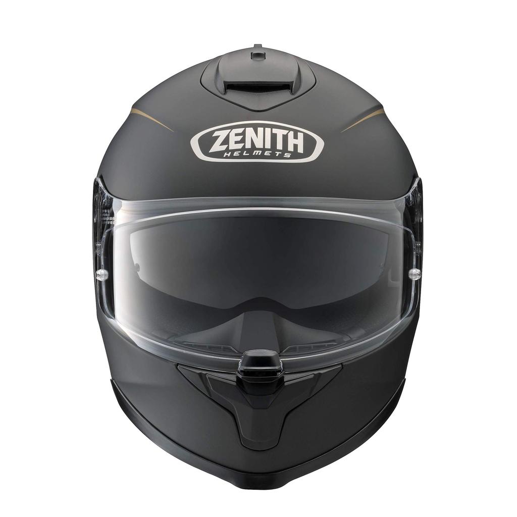 Мотоциклетный шлем Yamaha, полнолицевой, солнцезащитный козырек ZENITH, модель Pinstripe, черный, размер XL, YF-9, полуплоский (Матовый) (60-61см) 90791-1781X