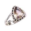 Натуральный аметрин драгоценный камень ручная работа 925 чистое серебро ювелирное кольцо размер 7 V7e78
