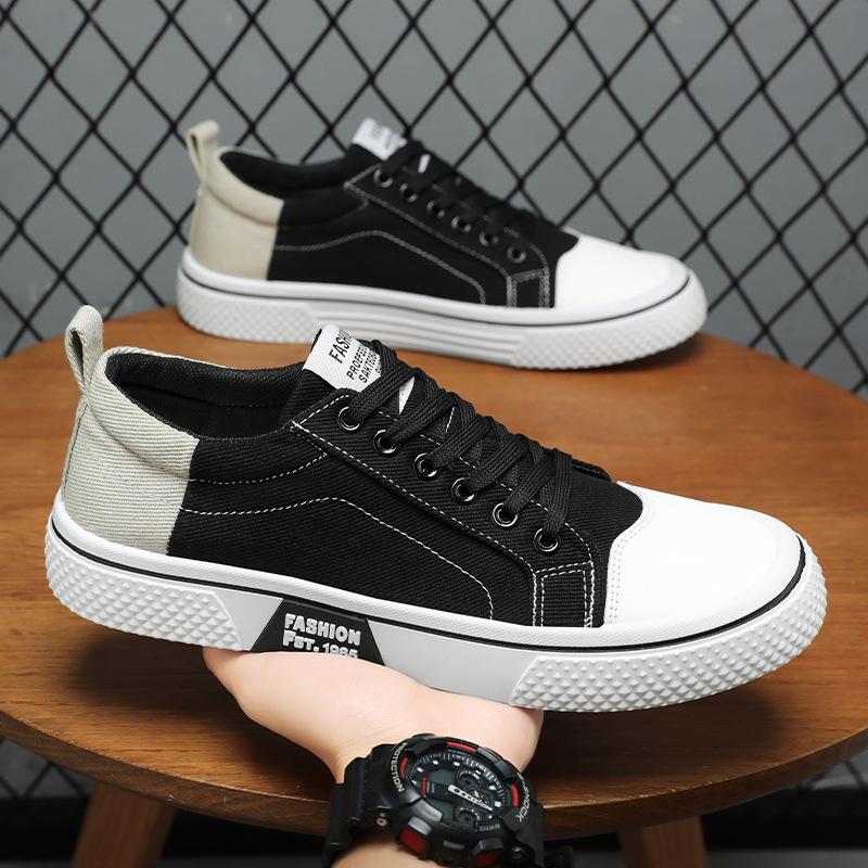 Холщовые мужские туфли новая осень универсальные кеды молодежные повседневные спортивные туфли мужские