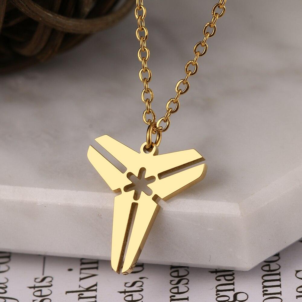 Ожерелья из нержавеющей стали с готической подвеской в виде аниме-символа, модное ожерелье с подвеской в виде чокера для женщин, ювелирные изделия в стиле хип-хоп, подарки для вечеринок