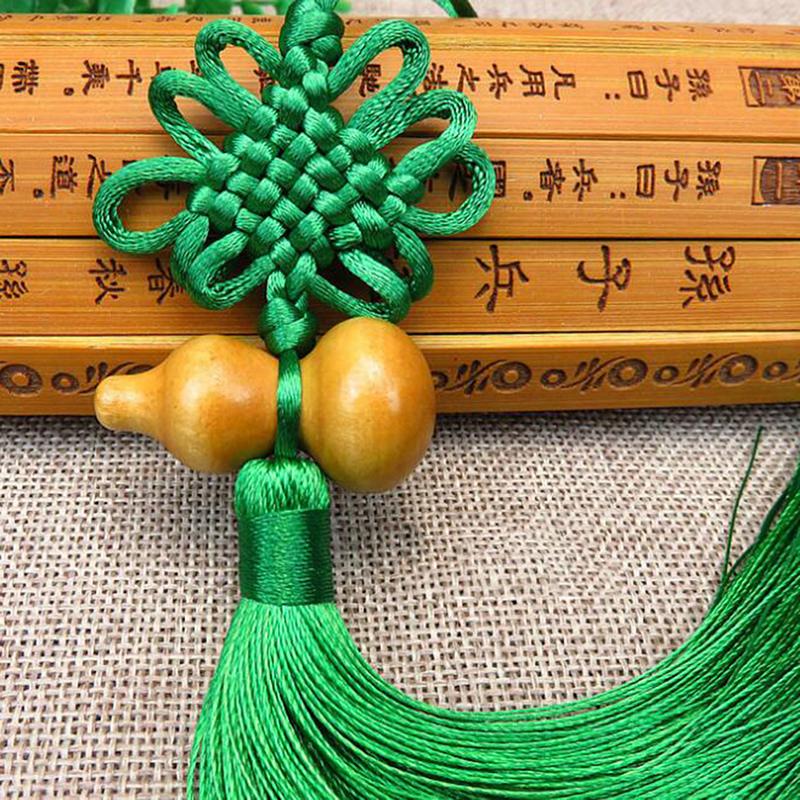 1Pc Lucky Charm Chinese Knot Feng Shui Gourd Pendant Car Home Decoration