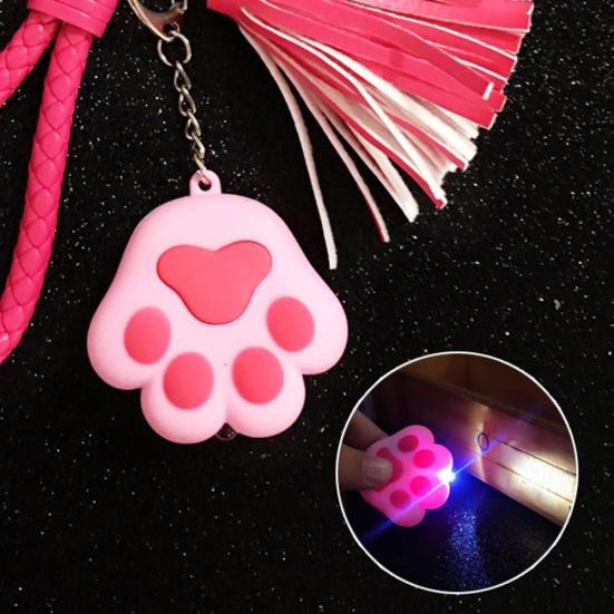 Коготь плюшевый шар кулон женщин светодиодный автомобиль брелок украшение брелок