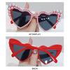 UV400 Cat Eye Eyewear Heart-shaped Shades Trendy Beach Party Sun Glasses  for Women & Men