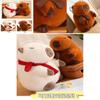 Adorable Capybara Plush Toy For Home Decoration And Cozy Pillow Gifts In White And Brown