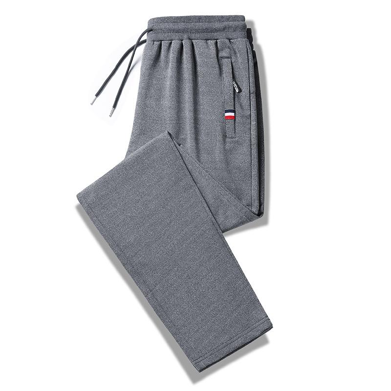 Весенние и осенние мужские спортивные брюки, больших размеров, свободные прямые брюки, повседневные длинные брюки, брюки для бега, бинтования стоп и гигиенические брюки