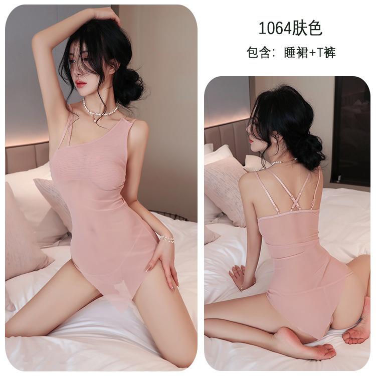 Сексуальное нижнее белье сексуальная перспектива пижама горячая сетчатая ночная сорочка бесплатный костюм искушения униформа