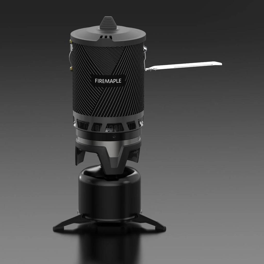Газовая горелка Fire-Maple FMS-X2 PRO с пьезоподжигом, система для приготовления пищи «все в одном», ветрозащитная походная газовая плита для улицы, 2200 Вт, 1 л