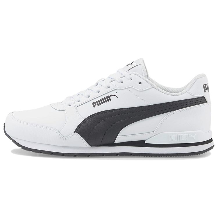 Puma ST Runner V3 Leather White Black Unisex Sneakers 384855-09