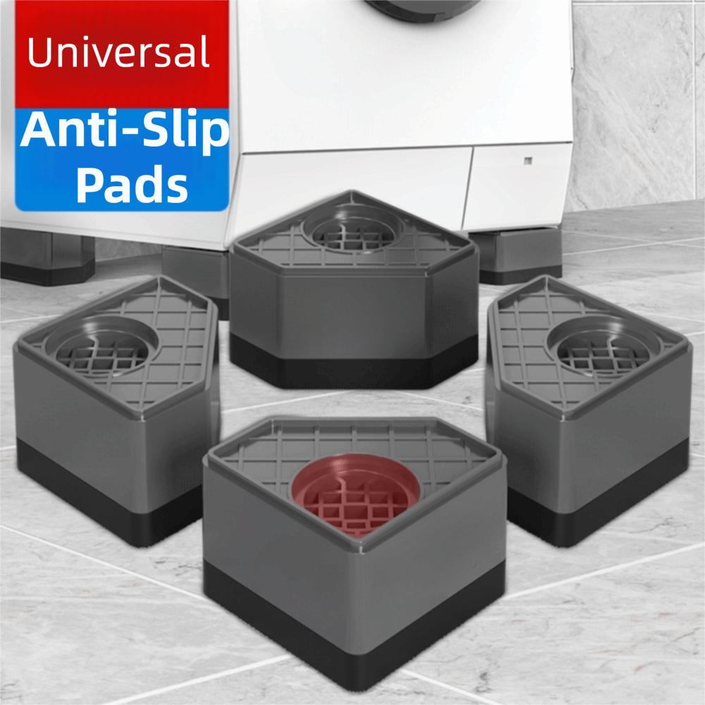 4pcs Noise Reducing Washing Machine Shock-Absorbing Pads Refrigerator Foot Pads Dryers