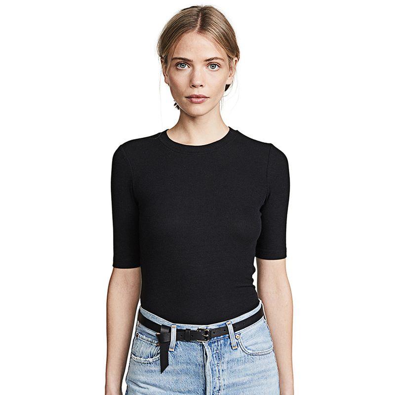 2025 Summer New Arrival Fashion All-Match Simple and Thin Modal Cotton Half Sleeve Round Neck T-shirt Women's Bottoming Shirt Tops