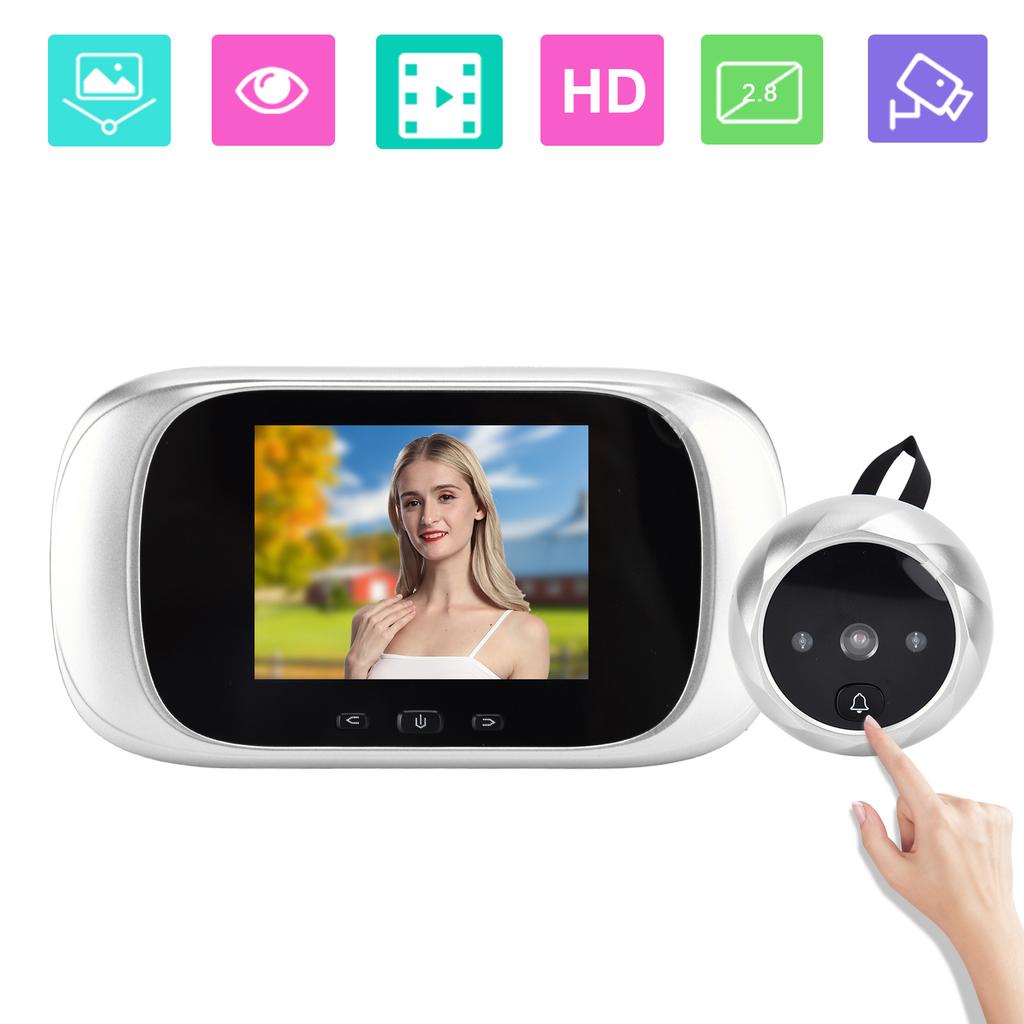 2.8 Inch Digital Door Viewer Electronic Peephole DoorBell Camera Smart Access Control System for