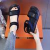 Sports Sandals Women's 2025 Summer New Flat-bottomed Soft-soled Non-slip Travel Beach Shoes Running Velcro Casual Shoes