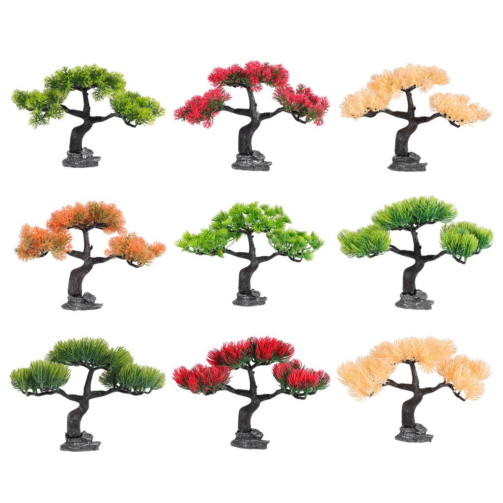 Реалистичный приветливый декор для аквариума в виде сосны, ландшафтный дизайн аквариума, искусственный бонсай из сосны для украшения дома и офиса