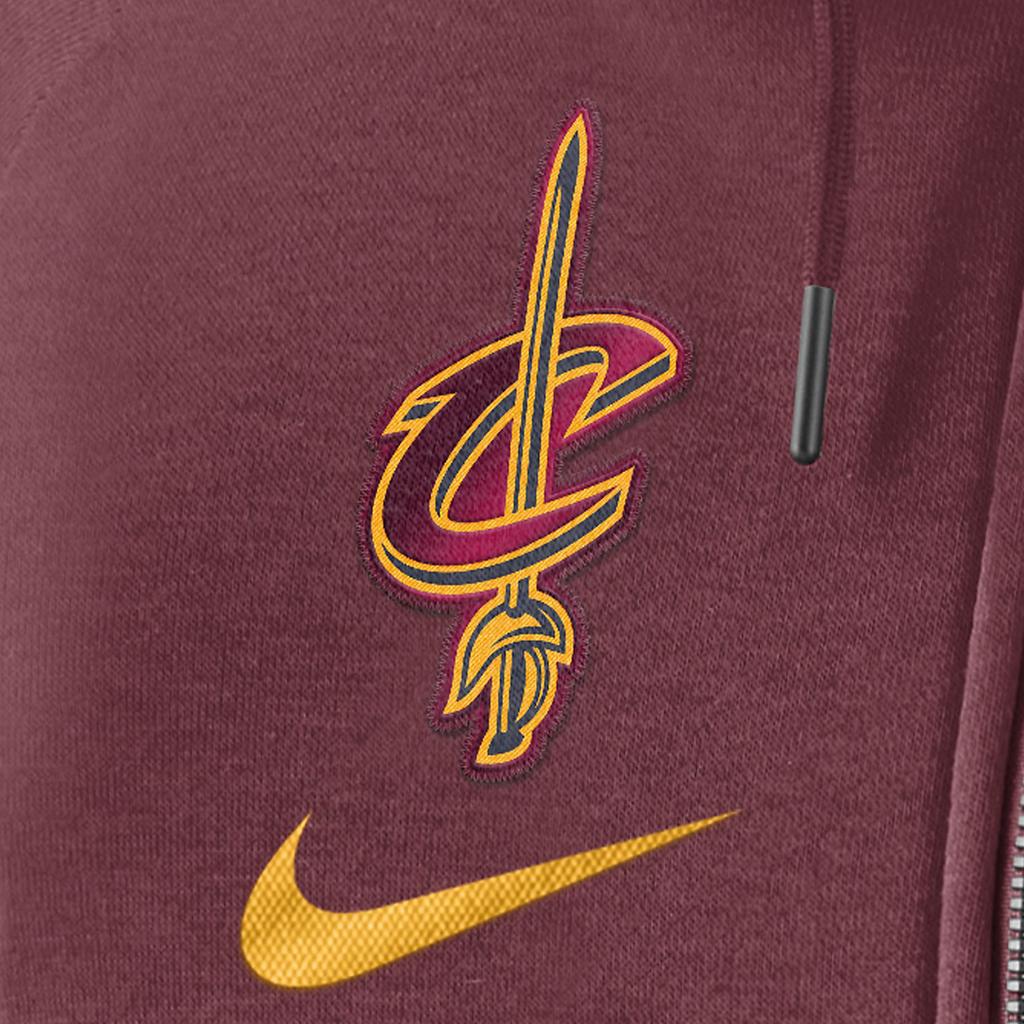Nike Современная спортивная толстовка с капюшоном NBA Cleveland Cavaliers для тренировок, женская толстовка с капюшоном, бордовая 862213-677