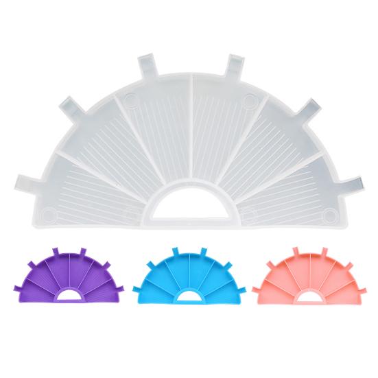 Прочный поднос для рисования с искусственным алмазом в форме веера легкий, держите аккуратно