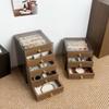 3/5 Layers Jewelry Storage Box Dust-proof Desktop Storage Case Counter Show Case