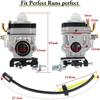 63022 Карбюратор для Harbor Freight 52cc 2 л.с. Predator Земляной бур 63022 с праймерами, свечой зажигания, прокладкой, топливопроводом, ремкомплектом карбюратора, замена 63022 56257