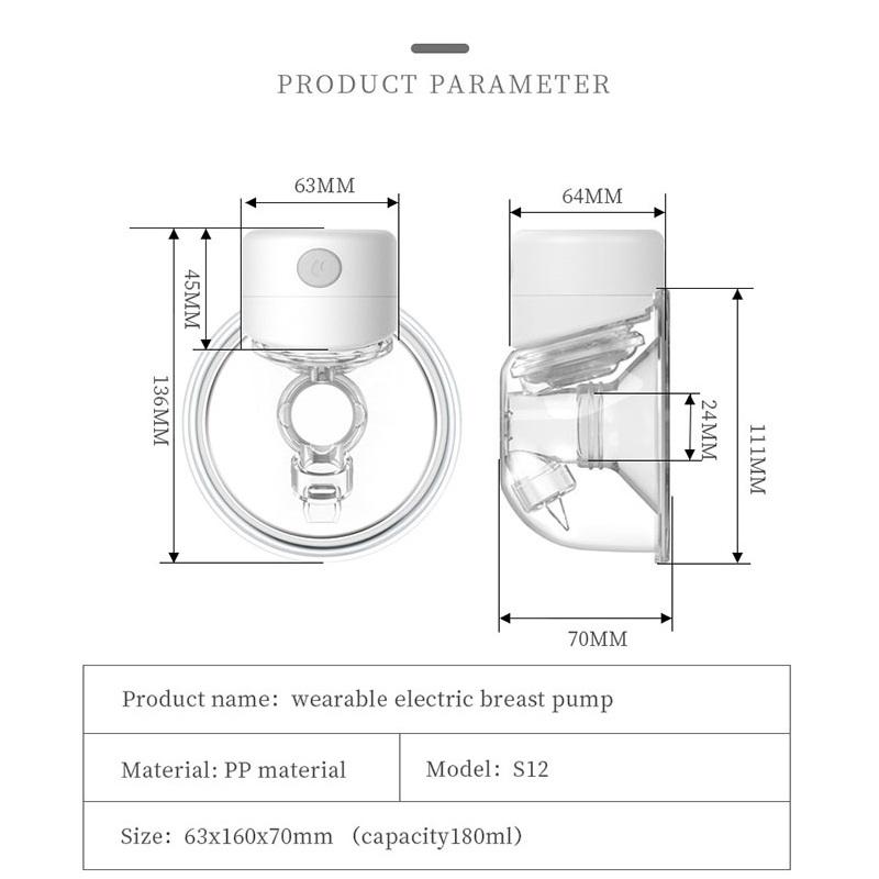 Автоматический молокоотсос Носимый молокоотсос Maxi Flex Двойной электрический молокоотсос без помощи рук для кормления ребенка без BPA