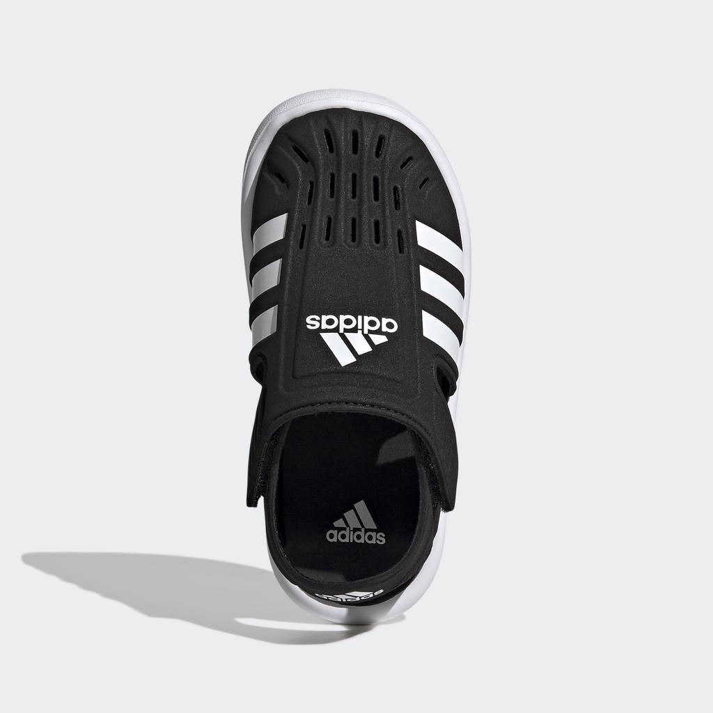 Adidas LWS08 Junior Summer Water Sandals for Boys and Sizes Size Closed-Toe Girls, 17-22cm, Black/White, 22.0cm